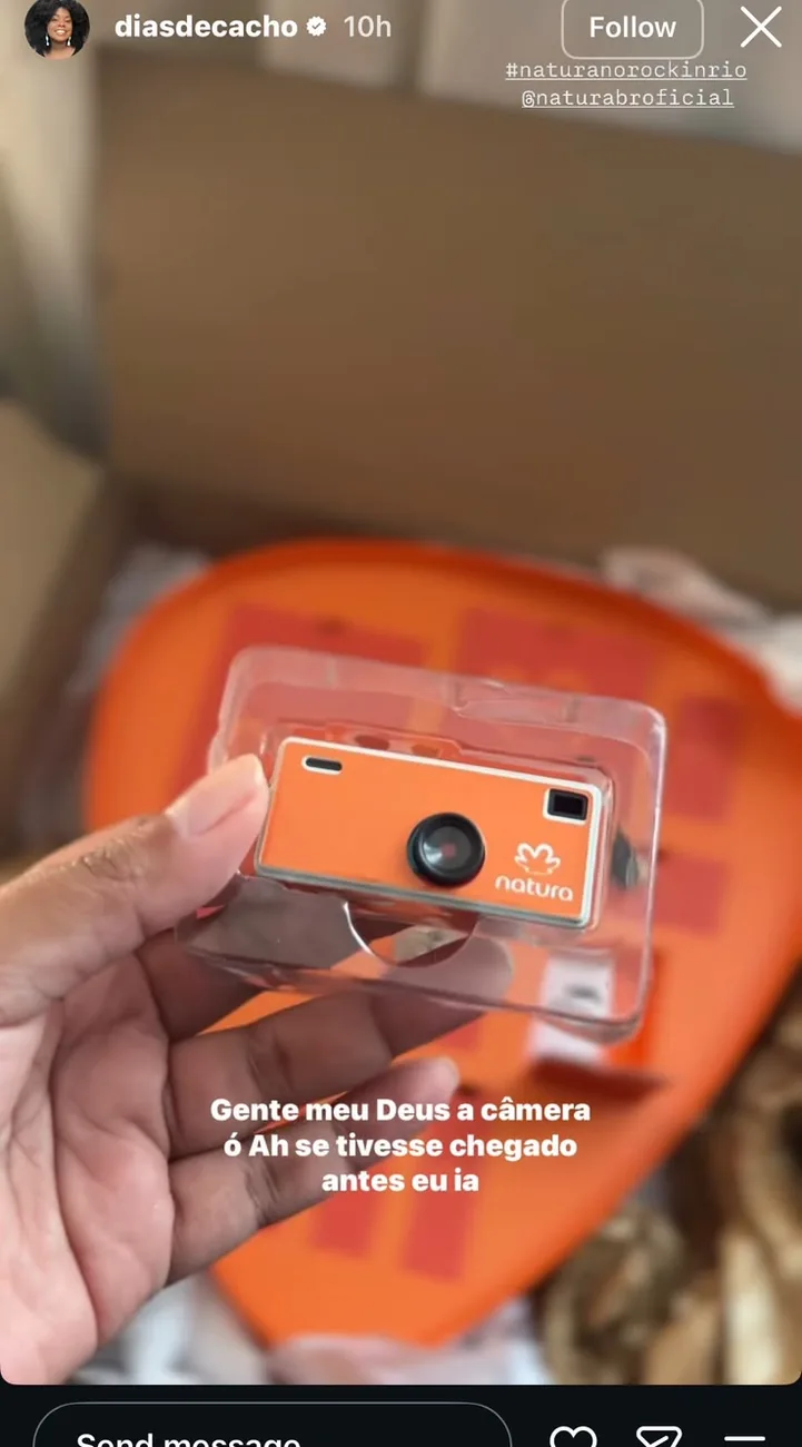 Unboxing da câmera Natura